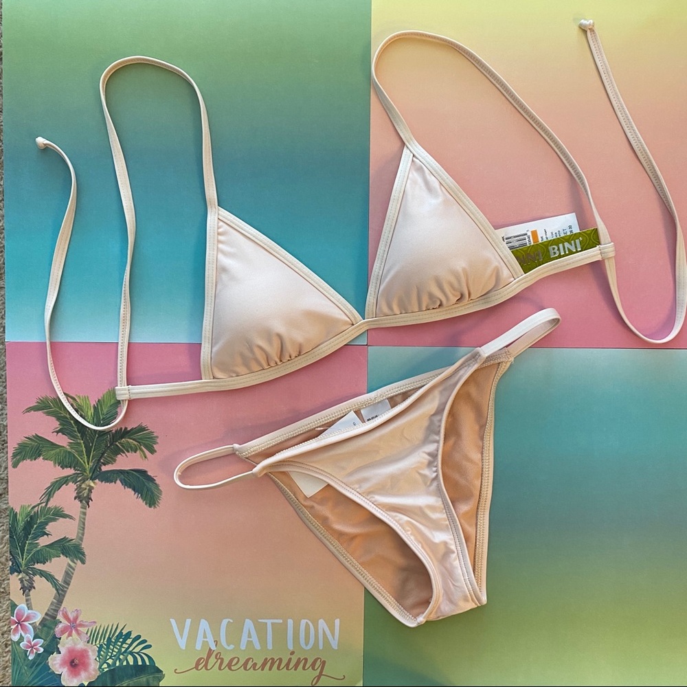 Gianni Bini Light Pink String Bikini 2 piece Set